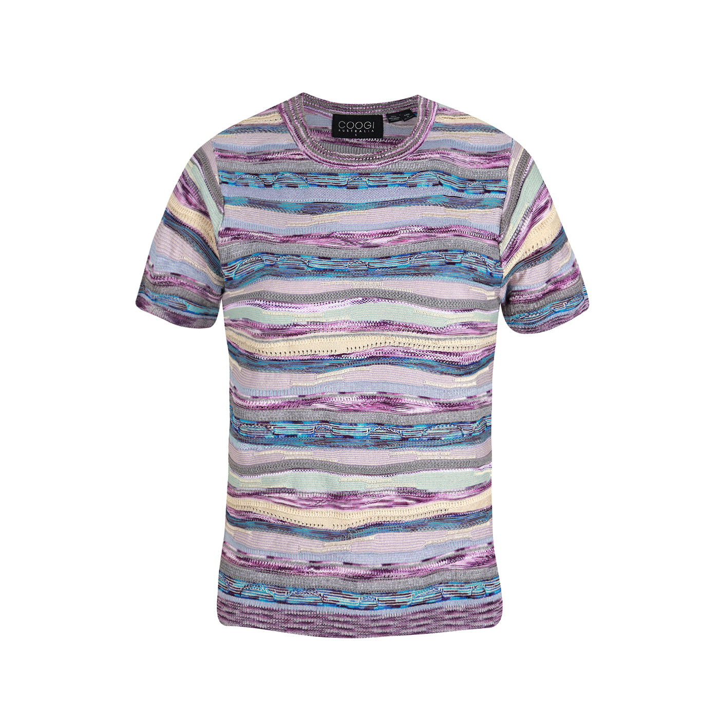 New - COOGI Women's Light Weight Long Sleeve Sweater Knit Top - Purple Base