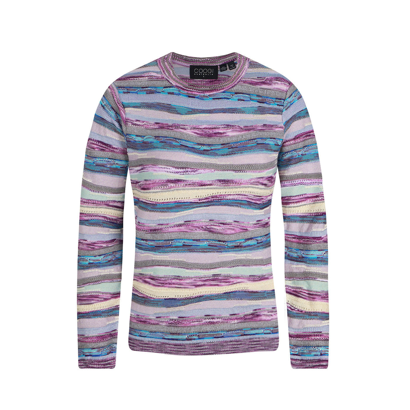New - COOGI Women's All-Season Long Sleeve Sweater Knit Top - Purple Base