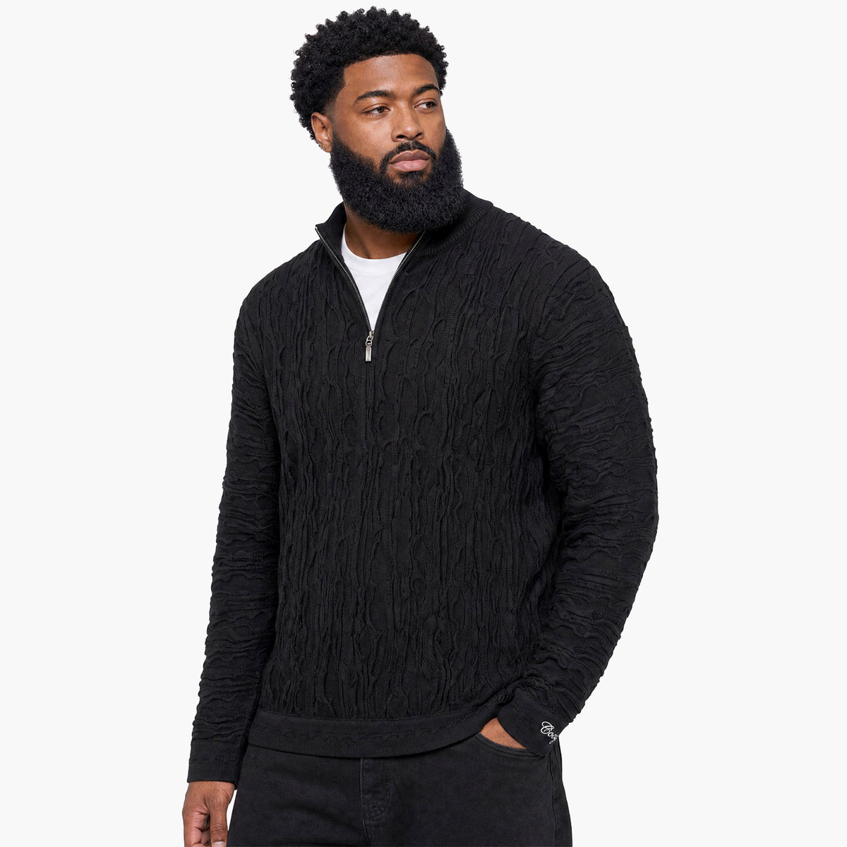 NEW - COOGI Blackout 1/4 Zip Sweater