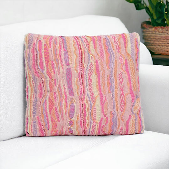 COOGI Pacific Rose Throw Pillow 21x21 Inch