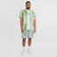 COOGI Malindi - Printed Terry Button Up Short Sleeve Top