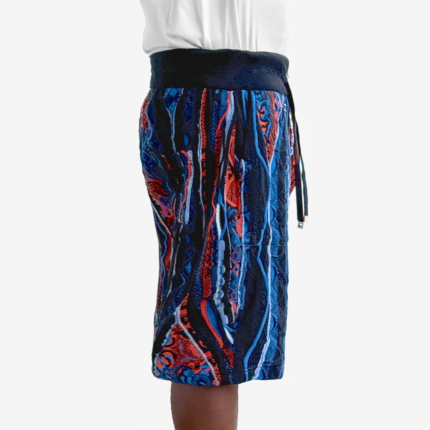 New - COOGI Navy and Orange Sweater Knit Shorts