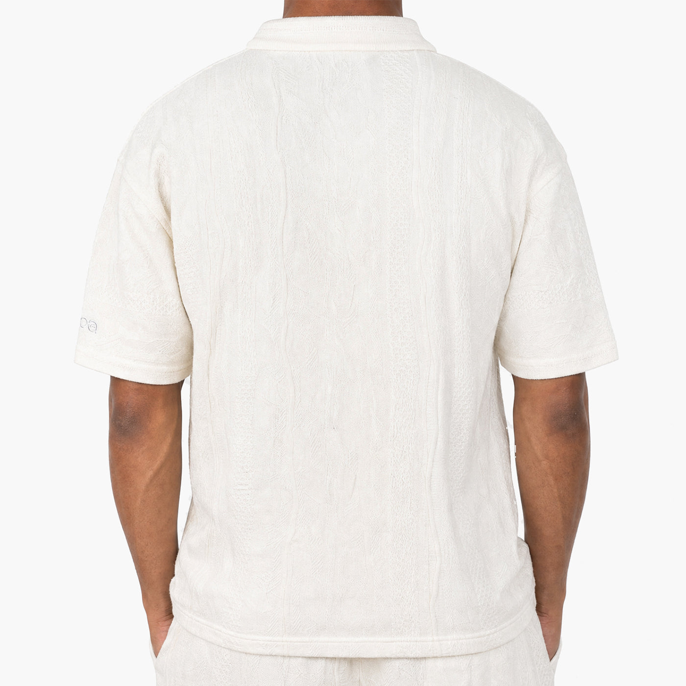 New - COOG Light Weight Sweater Knit Cloud Dancer Polo