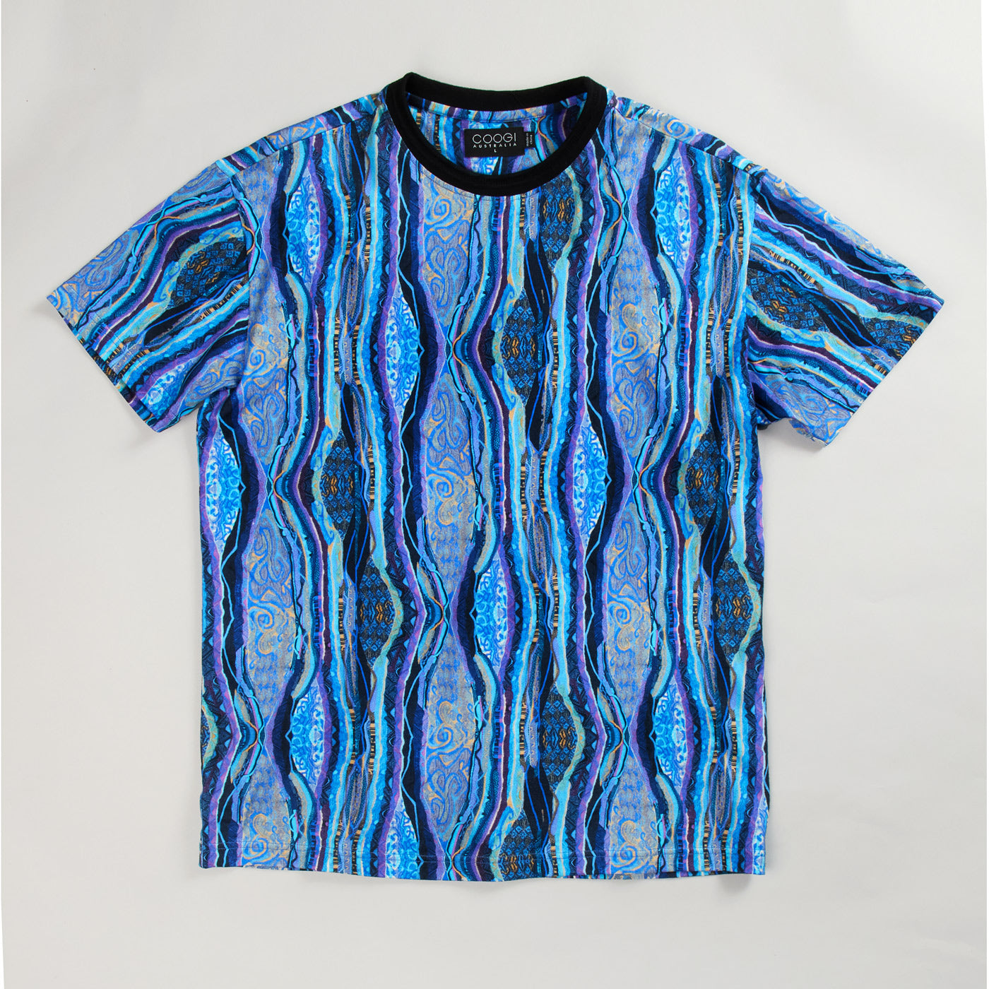 COOGI CLASSIC BLUES ALL-OVER CREW NECK TEE