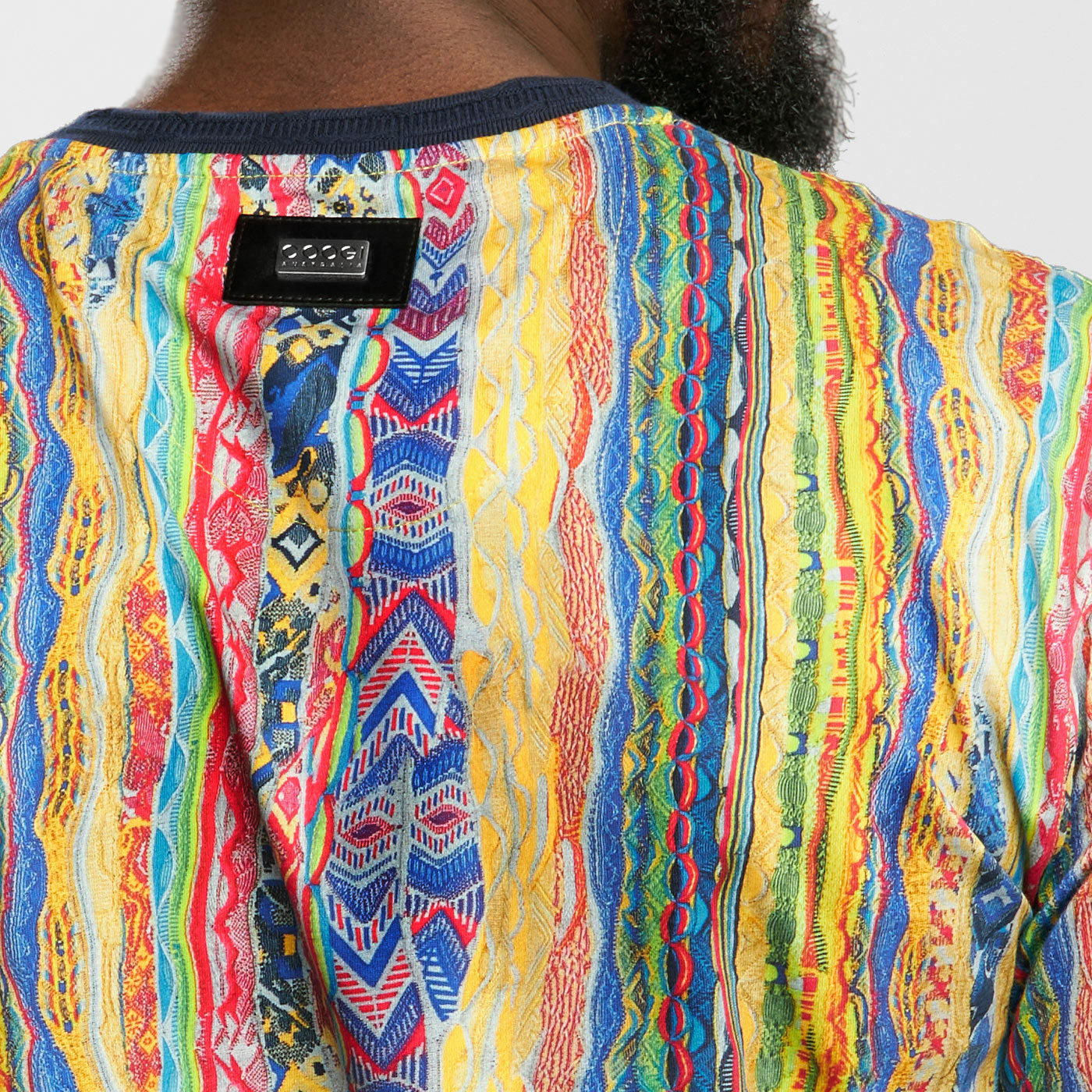 COOGI TRIBUTE ALL-OVER V-NECK TEE