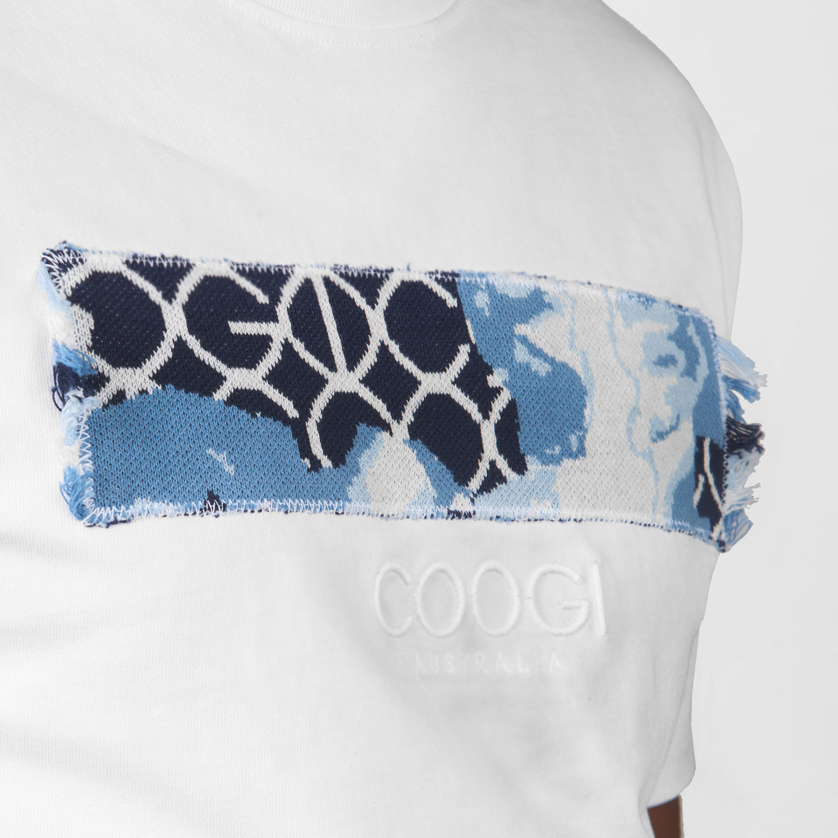 COOGI LINK (MIXED-MEDIA SWEATER PIECED) TEE