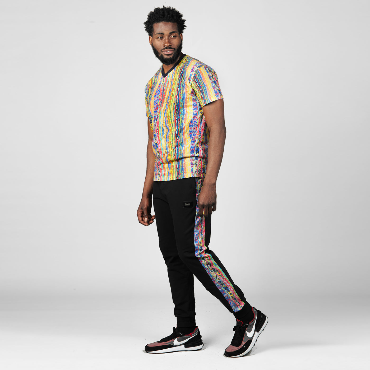 COOGI TRIBUTE ALL-OVER V-NECK TEE