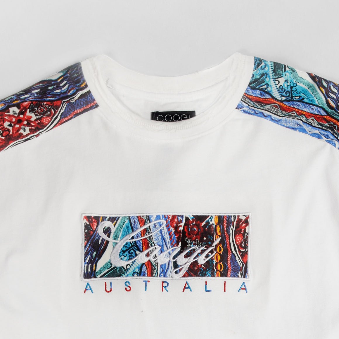 COOGI BLUE-RED OG PATCH TEE - WHITE