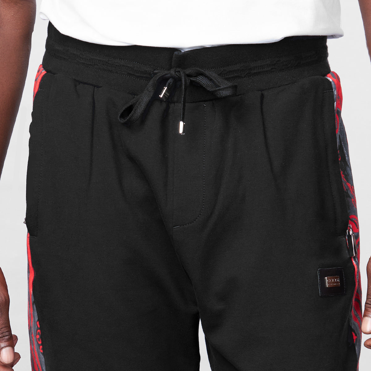 COOGI Classic Red-Black Fleece Jogger